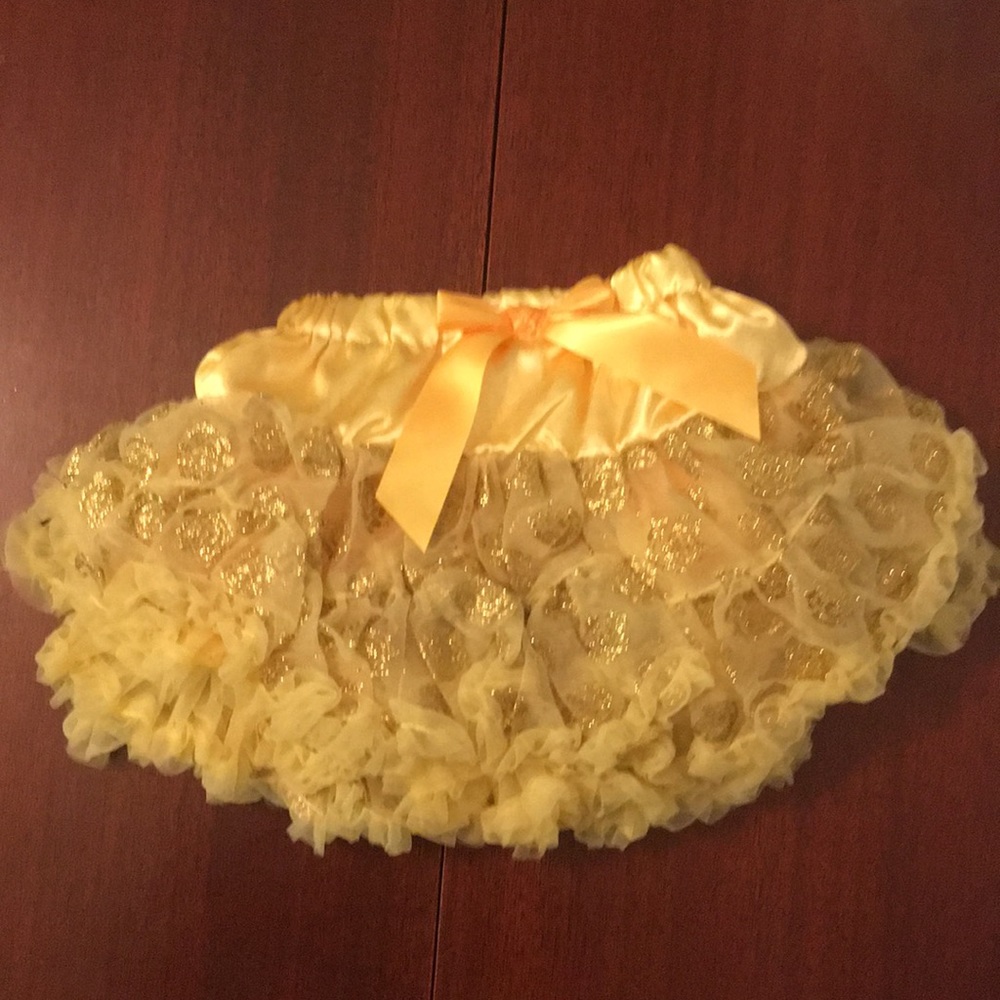 DISNEY PARKS Cute Yellow Girls Tutu *Belle*